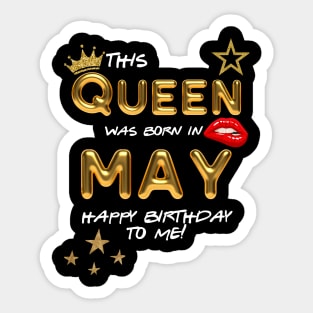 May Birthday Sticker